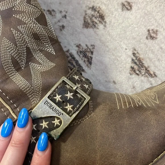 Durango Brown and Khaki Western Boots - Picture 5 of 6